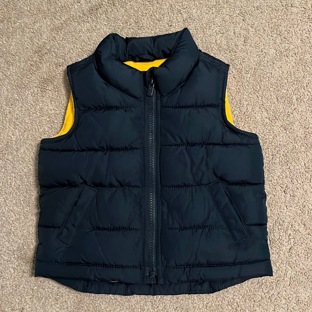 Old Navy dark blue puffy vest